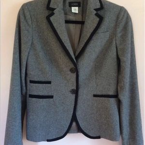 J crew grey blazer size 2